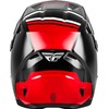 FLY Racing Kinetic Verdict Helmet - Black/Red/White (Medium) - DOT/FMVSS