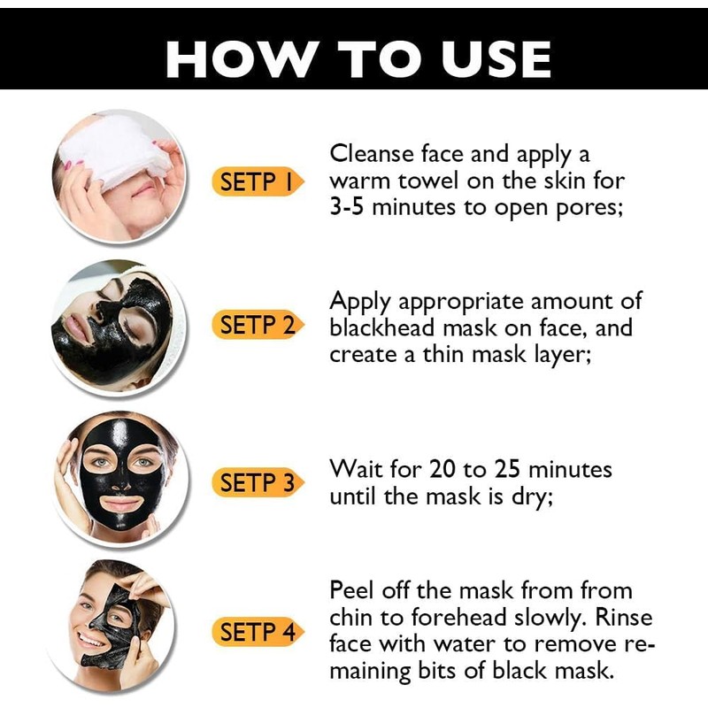 Kit de Mascarilla Eliminadora de Puntos Negros de Carbón Despegable