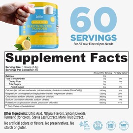 Keto Vitals Electrolytes Powder | Keto-Friendly Electrolytes with Potassium, Magnesium, Sodium, Calcium | Keto Electrolytes Supplement Energy Drink Mix | Sugar-Free, Zero Calories, Zero Carbs