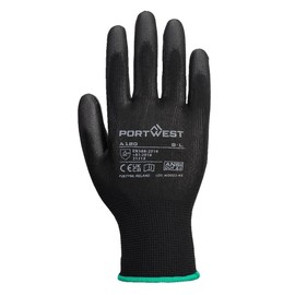 Portwest Black PU Palm Glove, Size XL