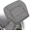 NLQR Front Driver Side Bottom Replacement Seat Cover Gray Microfiber