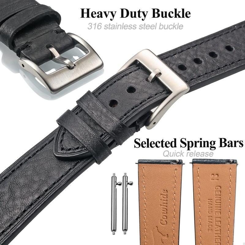 Torbollo Watch Band, Watch Strap, Replacement, Soft Italian Genuine Calf