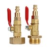 2pcs Brass Winterize Blowout Adapter 3/4 Internal and External Thread