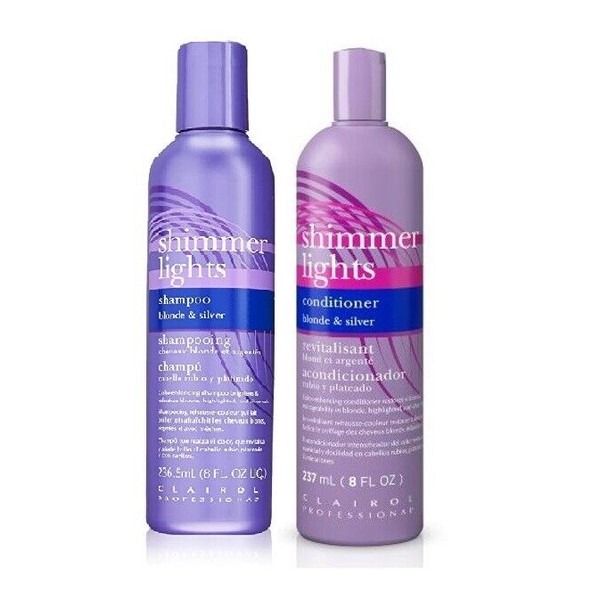 Clairol Shimmer Lights Shampoo & Conditioner 8oz Duo