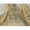 wowfabric4less123 GOLD Embroidery SEQUINS Lace Fabric 50” Width Sold By