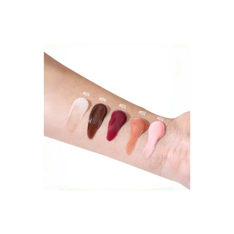 Brillo labial hidratante de larga duración, gelatina, lápiz labial no