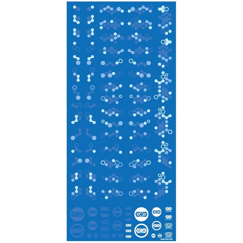 Haikyu Parts Hex Camo Decal 2 Blue 1pc Plastic Model