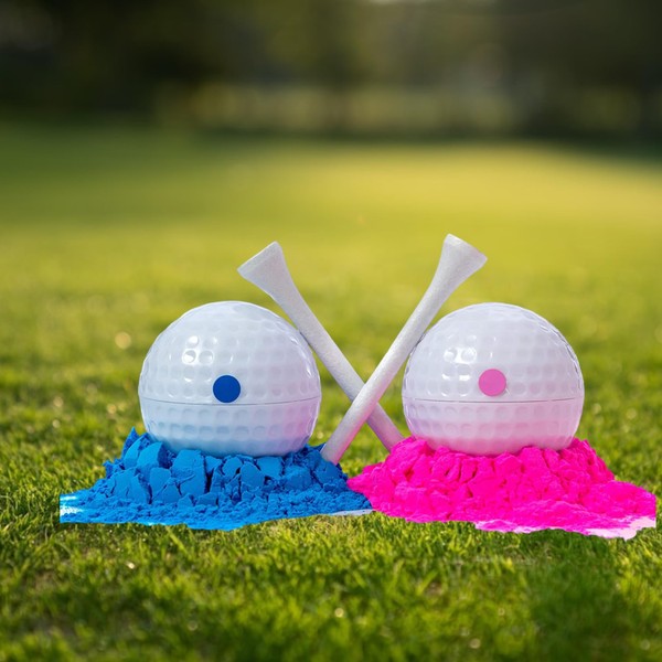 Jolly Jon Gender Reveal Party Golf Balls - Birth Announcement