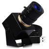 ELP 4K USB Camera with Microphone Manual Zoom Webcam 2.8-12mm