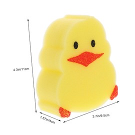 SUPVOX Cute Chick Bath Sponge Shower Scrubber Soft Comfortable Exfoliating Body Scrubber for Fun Cartoon Design for Bath for Daily Cleaning Needs