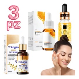 Serum Ácido Hialurónico Colágeno 24k Rutina Skin Care Set 3p                                                                                          