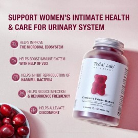 Unichi Teddi Lab Cranberry Extract Gummy 60 Gummies