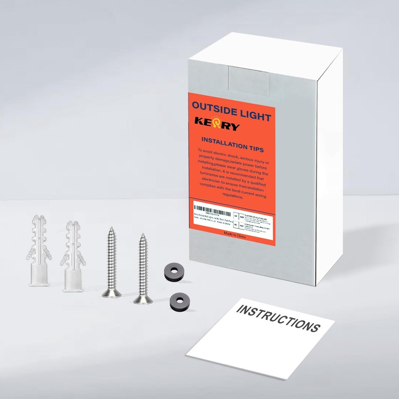 Kerry Outdoor Wall Lights, IP65 Waterproof Outside Lighting Mains Powered,