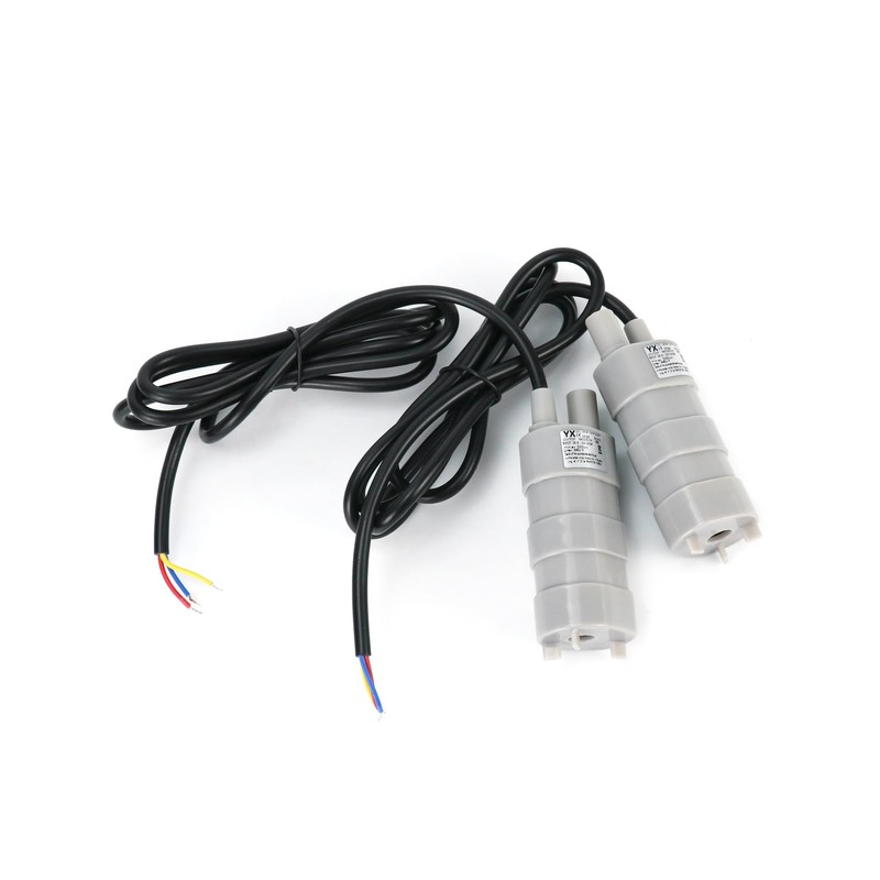 QWORK 12V Submersible Water Pump, 2 Pack 6-15V DC Mini