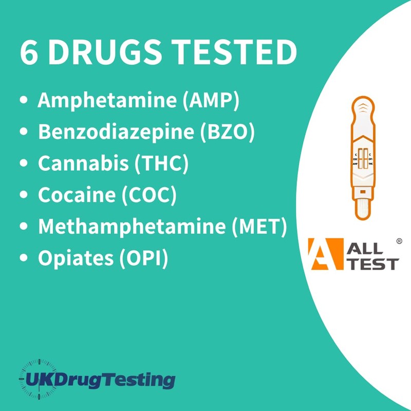Employee Saliva Drug Testing Kits ~ 6 Panel Rapid Workplace