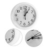 ORFOFE 9-inch Plastic Wall Clock Silent Wall Hanging Decor Clock