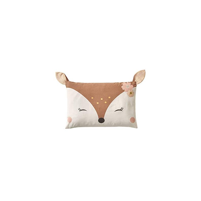 Vertbaudet Enchanted Forest Baby Cushion Cover Natural/Multi 40x60cm