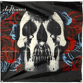 DAOOPS Deftones Flag Album Cover Tapestry Skull Art Poster 4x4 ft banner man cave