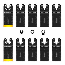 Oscillating Saw Blades, Professional Wood/Metal Universal Multitool Quick Release Saw Blades Fit Fein Multimaster, Ryobi, Milwaukee, Bosch