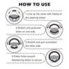 atnayo Leather Steering Wheel Cover, Anti Slip Breathable Car Covers