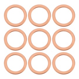 Briny River 40Pcs Automobile Brake Line Copper Washer M10 Washer 14x10x1mm Compatible with HEL Bike