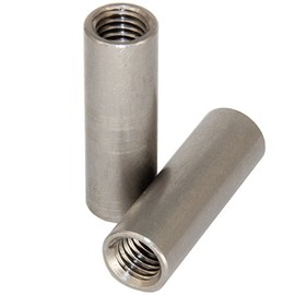 Pack of 10 Threaded Sleeves M8 x 30 (D=11) Round, Stainless Steel A2