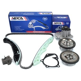 MOCA Timing Chain Kit VVT Water Pump Compatible with 2010-2014 for Hyundai Genesis Coupe 2.0L