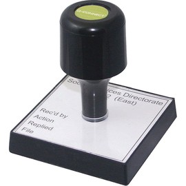 Q-Connect Voucher for Custom Rubber Stamp 90 x 55 mm