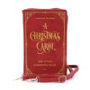 Charles Dickens A Christmas Carol Book Clutch Bag, Red
