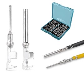 JRready ST6256 DTM Deutsch Pins and Sockets Stamped Contacts Size 20 - Professional Male Pins 1060-20-0122/1062-20-0122 Open Barrel Style Terminals Wire Gauge 16-22 AWG, 50 Pairs