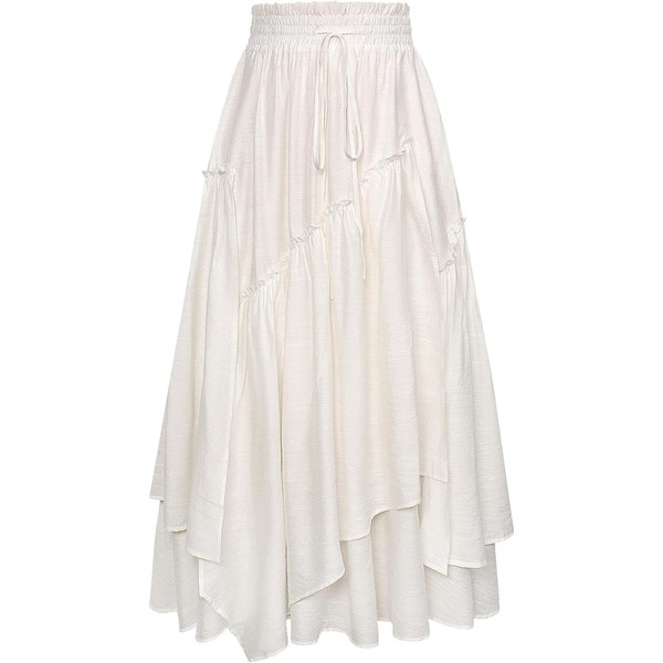 SCARLET DARKNESS Women 2024 Long Maxi Skirt A Line Elastic