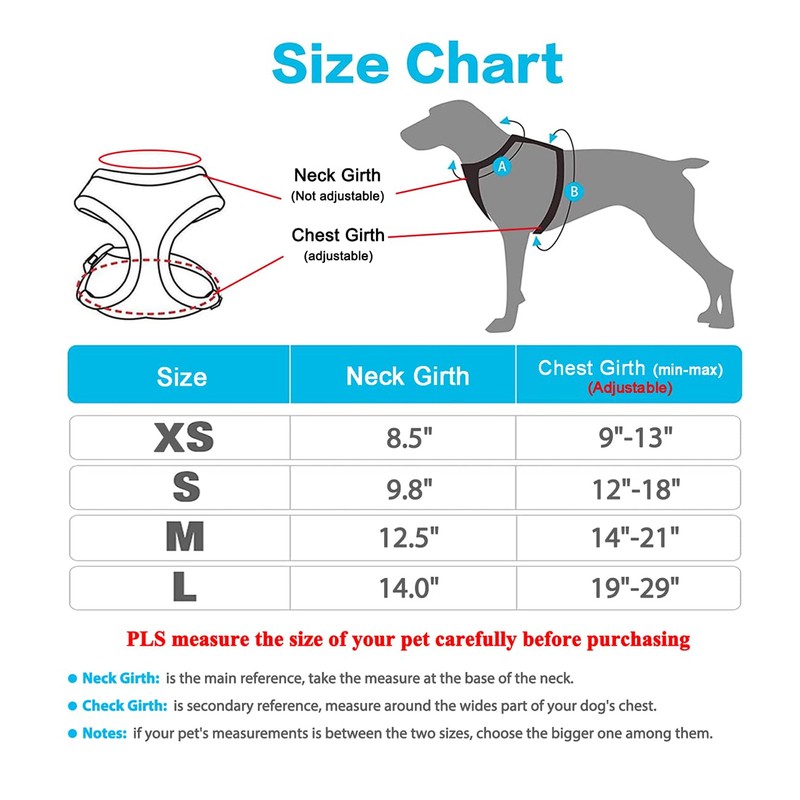 SuperBuddy Upgraded Soft Mesh Dog Harness, Super Breathable Lightweight Pet