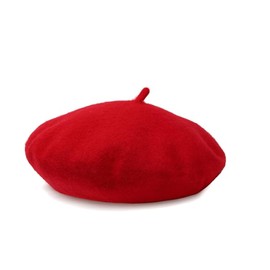 Beret Hat Women, Winter Berets for Women Girls Fashionable Warm Retro Hat (UK, Numeric, 7, 7 1/4, Red)