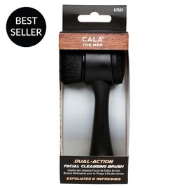 CALA - cepillo de limpieza facial ecológico 2 en 1 (color marfil y menta)