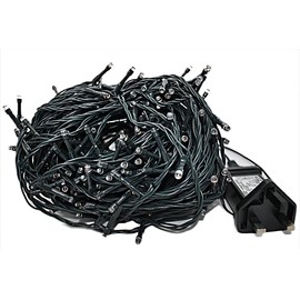 JnDee Safe Voltage 100 Bright LEDs 10M Warm White Christmas Fairy Lights, 8 Modes, Memory/Timer Functions