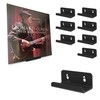 Black Vinyl Record Shelf Wall Mount 8 Pack,Acrylic Album Record