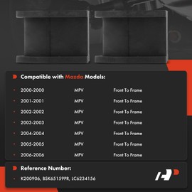 A-Premium 2 x Front To Frame Sway Bar Bushing Kit, Compatible with Mazda MPV 2000 2001 2002 2003 2004 2005 2006