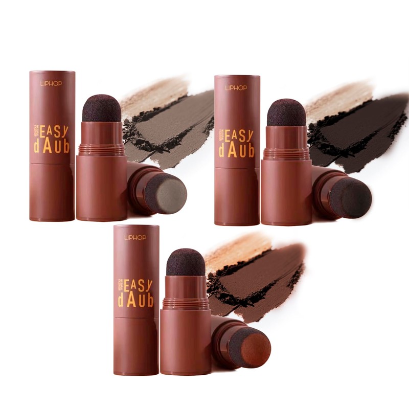 aopoka ヘアルートリフティングパウダー 自然な仕上がり 小顔メイク 薄毛隠し 白髪隠し 男女兼用ヘアシャドウパウダー ウォータープルーフ 生え際 薄毛カバー