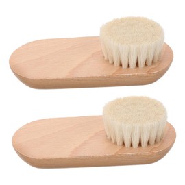 WOONEKY 2pcs Nail Cleaning Brush Manicure Toenail Scrubber with Soft Bristles for Gentle Cleaning Durable Fingernail Brush for Home Salon Use