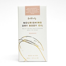 Bonblissity Nourishing Body Oils for Women, 2oz Travel Size - Mango Scented Body Oil, Non-Greasy Non-Comedogenic, Vitamin E Hydrating Moisturizer for Men and Women with Dry or Sensitive Skin