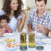 2 Pack 36oz Glass Pickle Jar with Strainer Flip, Airtight