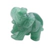 2inch Natural Jade Carved Elephant Crystal Figurine Home Decoration Furnishing