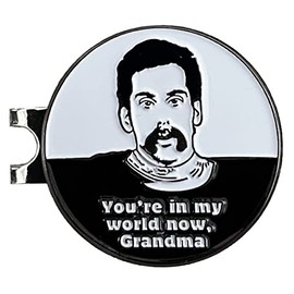 Balanced Co. Funny Golf Hat Clip with Enamel Magnetic Ball Marker (Grandma)