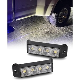 Chelhead 2PCS 5.5 Inch White Led Slim Light Bar 12W Flush Mount Driving Light 6000K Super Bright Compatible with 12V/24V Off Road SUV ATV 4WD Car Truck Golf Cart