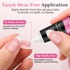 QIEK No-Lamp Nail Glue & Remover Set for Press Ons,