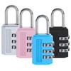 4 Pcs Luggage Locks Combination Padlocks Suitcase Locks Alloy Body