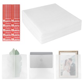 OALEN Moving Supplies, 30 Pack 16" x 16" Cushion Foam Pouches for Dishes, China, Mugs, Glasses and Fragile Items - Bubble Bags Wrap Pouches for Moving and Storage, Incidental Fragile Stickers