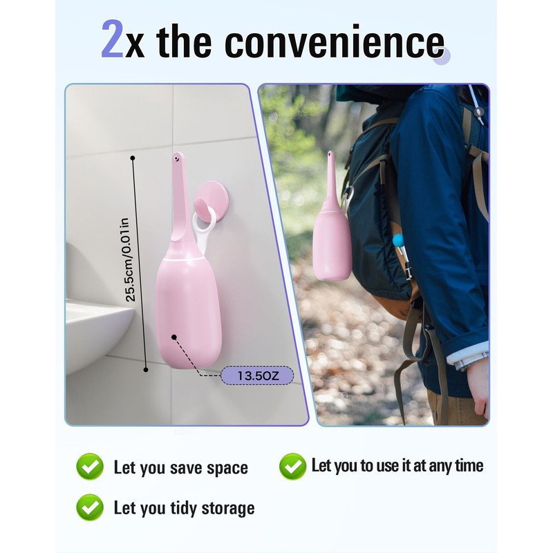 High Pressure Portable Bidet for Travel,Foldable Flip-Top Peri Bottle with