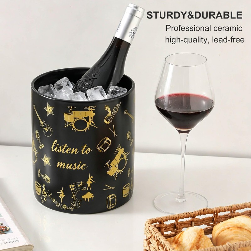 Howise 7" Music Utensil Holder, Large Kitchen Utensil Holder Organizer