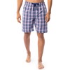 IZOD Men's Relaxed Fit Printed Poplin Drawstring Sleep Shorts, Blue/Pink